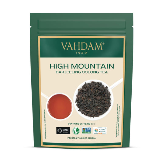 VAHDAM High Mountain Oolong Tea Leaves(3.53oz|50+ Cups)Premium Whole Rolled