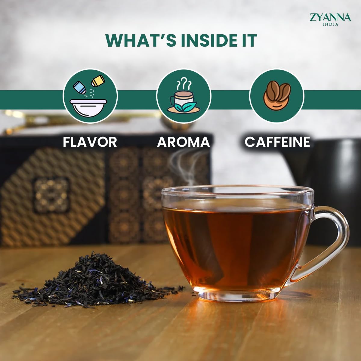 Zyanna Cream Earl Grey Black Tea | Premium Black Tea (3.53 Ounce Bag /50 cups) Citrus Bergamot Oil, Vanilla Flavor | Natural Caffeine | Smooth Lady Crème Aromatic Loose Leaf Bags - Hot Iced Kombucha