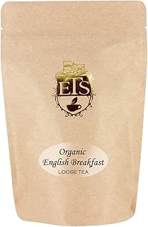Organic English Breakfast Tea Loose Leaf 16oz Pouch | Full Bodied and Smooth Morning Blend | Traditional Black Tea from Sri Lanka China and Tanzania | English Tea Store