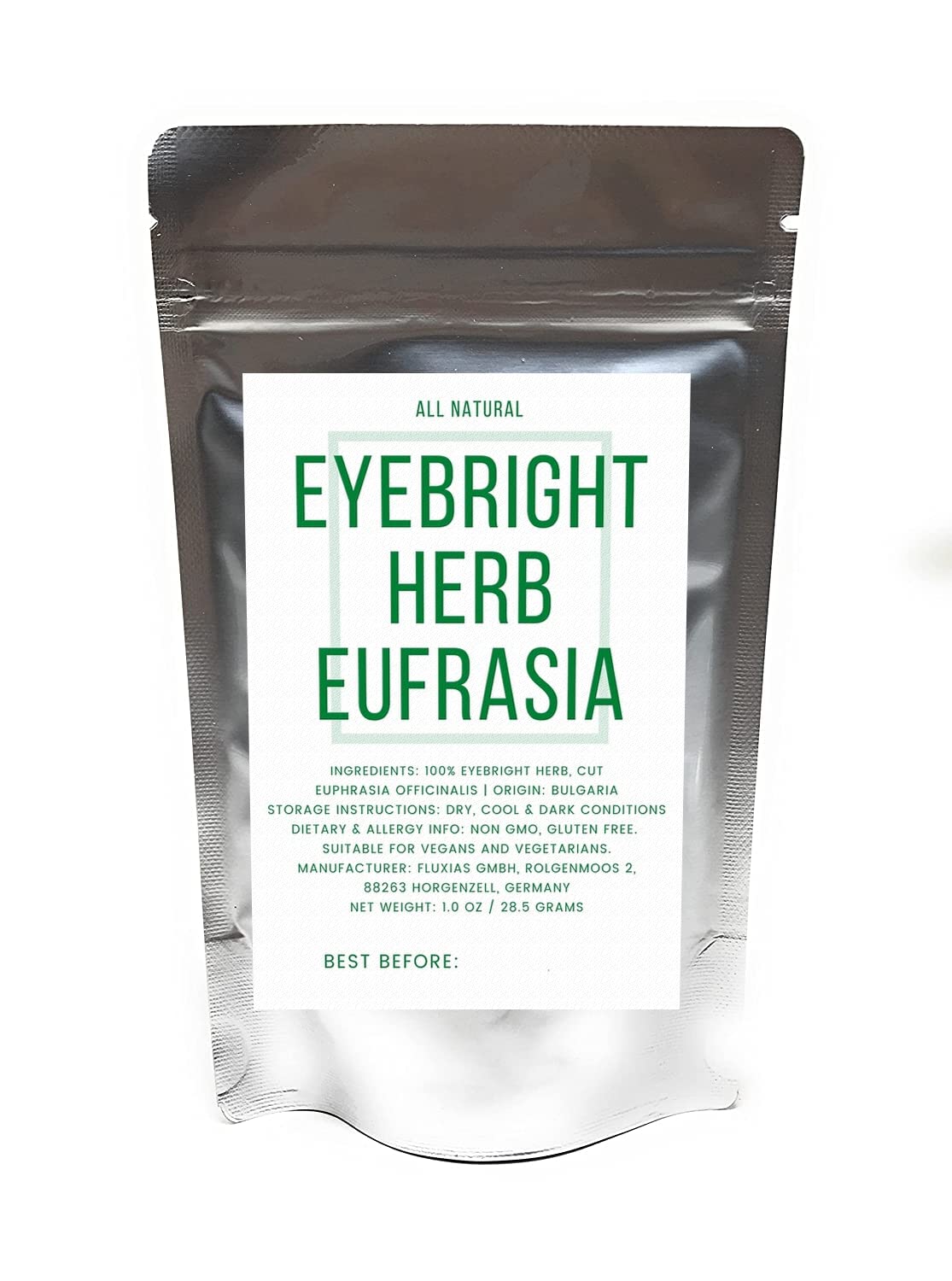 Eyebright Herb (Euphrasia officinalis) - Cut & Dried Eyebright for Loose Leaf Herbal Tea and Tea Blends - Packed in Germany