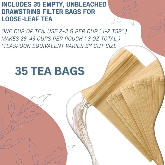 Leaky Gut & Thyroid Balance Herbal Tea – Caffeine-Free Herbal Blend | Supports Digestive, Immune & Thyroid Function | Paleo Friendly | 35 Tea Bags (3 oz)