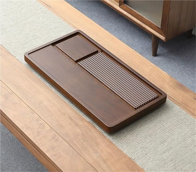 Bamboo Tea Tray for Gongfu Tea Ceremony, Chinese Gongfu Tea Serving Tray, Handmade Serving Tray with
