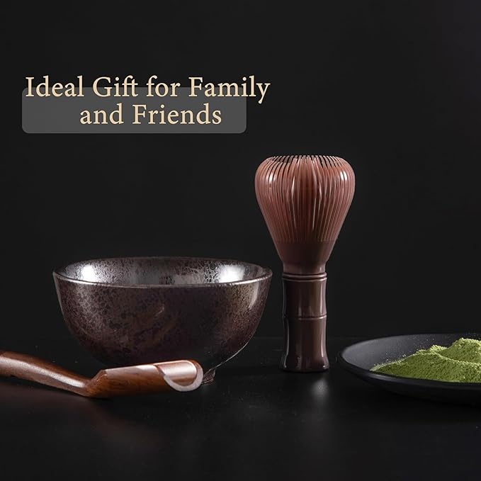 Resin Matcha Whisk Traditional Japanese Chasen Matcha Tea Whisk Gifts for Tea Lovers Reusable Plastic Matcha Whisk for Authentic Tea Preparation