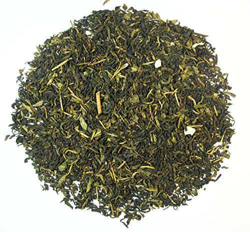 Greenhilltea Decaf Jasmine Green Tea, Green Tea CO2 naturally processed Caffeine-Free Tea - 8 Oz Bag