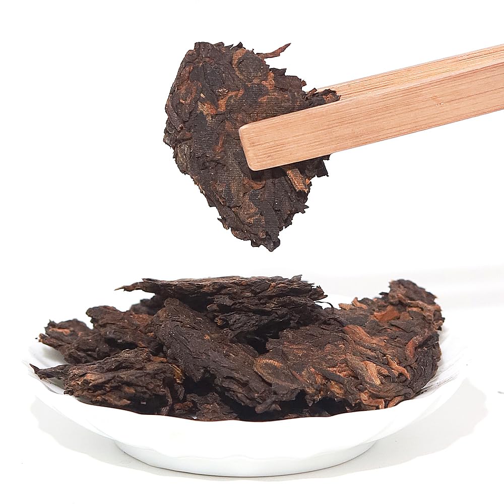 LWXLJMJZC 2013 Yi Wu Ripe Puerh Tea Cake 357g, Aged Yunnan Shu Pu-erh
