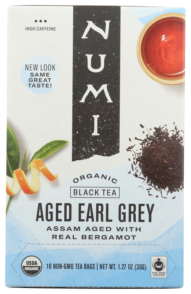 Earl Grey Black Tea, 18 Bag by Numi Tea (Pack of 2)