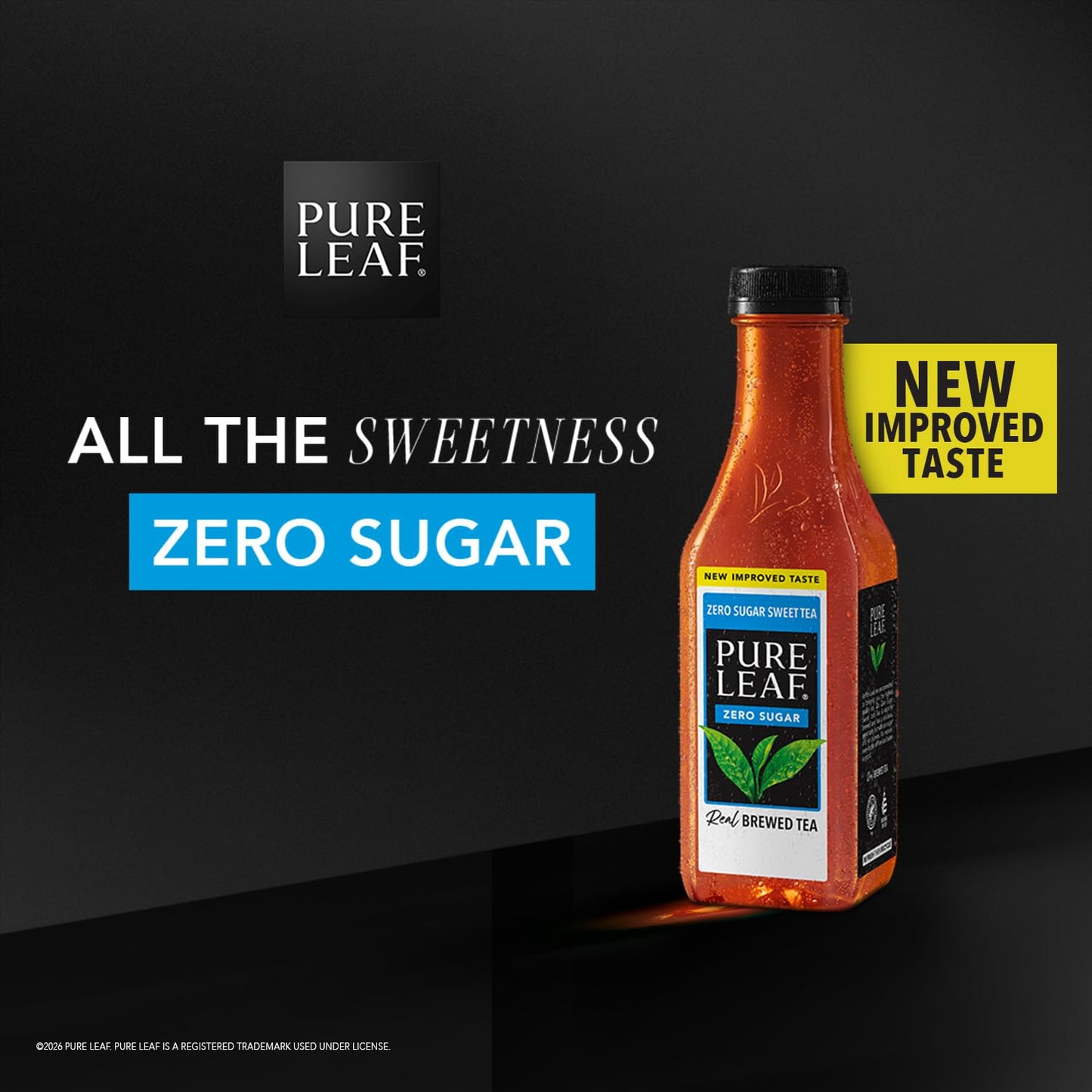 Pure Leaf Iced Tea, Zero Sugar Sweet Tea, 18.5 Fl Oz Bottles (12 Pack)