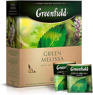Greenfield Tea, Green Melissa, 100 Count