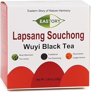 EASTORY Wuyi Zhengshan Xiaozhong Unsmoked Lapsang Souchong Black Tea, Loose Leaf, Fruity Floral Aroma, Traditional Chinese Gongfu Hong Cha, 3.53oz/100g