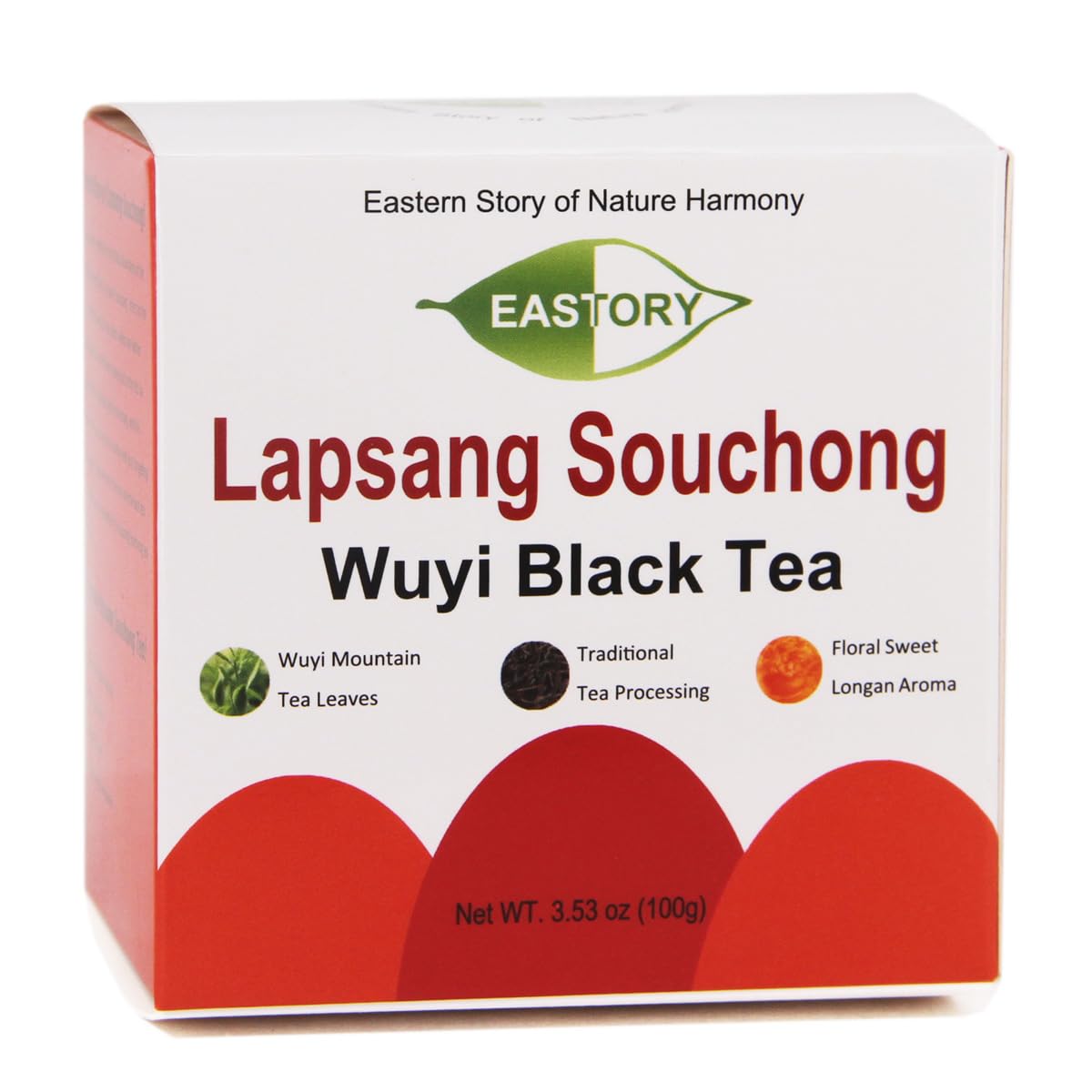 EASTORY Wuyi Zhengshan Xiaozhong Unsmoked Lapsang Souchong Black Tea, Loose Leaf, Fruity Floral Aroma, Traditional Chinese Gongfu Hong Cha, 3.53oz/100g