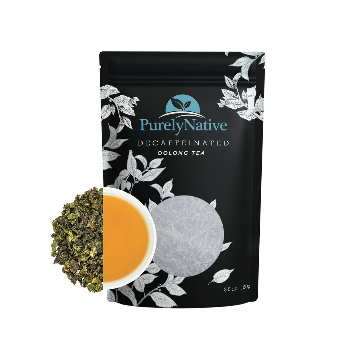 Decaffeinated Oolong Tea Loose Leaf, Great For Hot Brew, Iced Or Kombucha Tea, Loose Leaf Decaf Oolong Tea Leaves 3.5oz (About 40+ Cups)