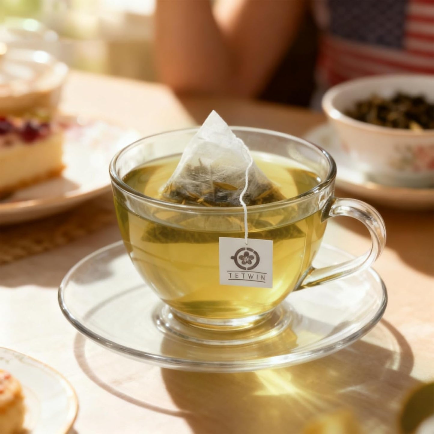 TETWIN Jasmine Green Tea Loose Leaf in PLA Tea Bags, 10ct Samplers in Mini Tin –Smooth Jasmin Aroma & Gift-Ready, party favor