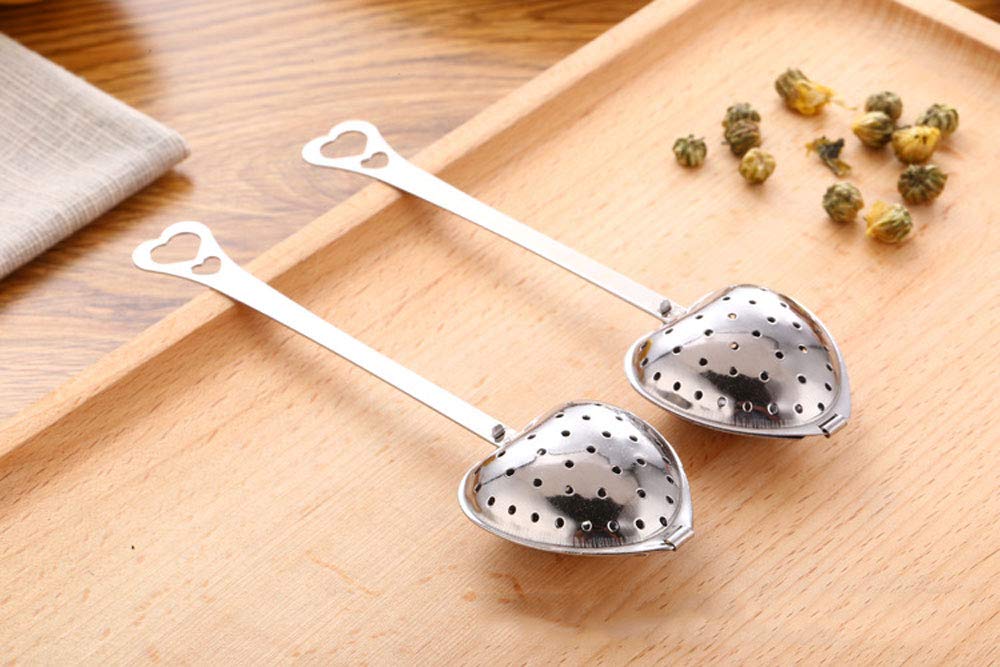 HSKOTEA 20PCS Tea Infuser, Tea Strainer with Handle, Premium Tea Infusers for Loose Tea, Tea Steeper for Tea Flavoring Herbal