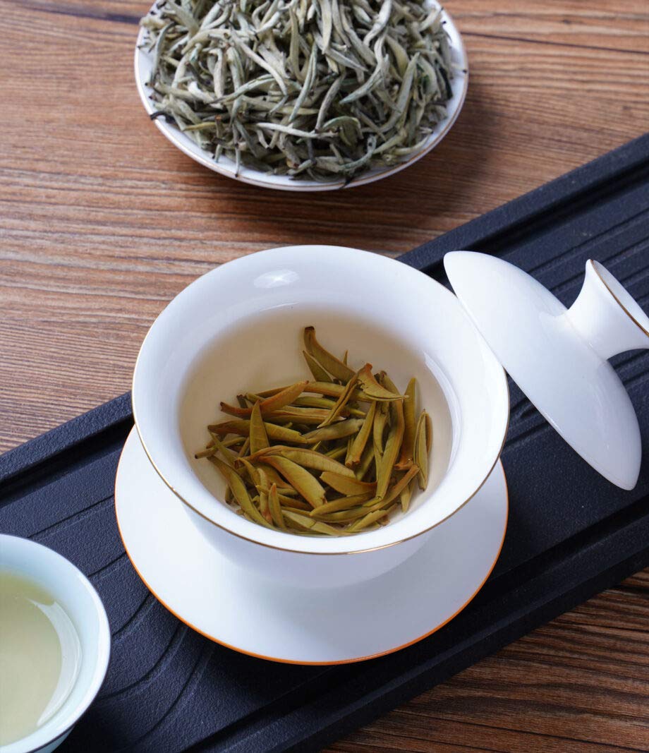 Silver Needle White Tea, Fresh Loose Leaf, Chinese White Tea, Healthy Daily Drink, From Hence Tea (1 Pack)