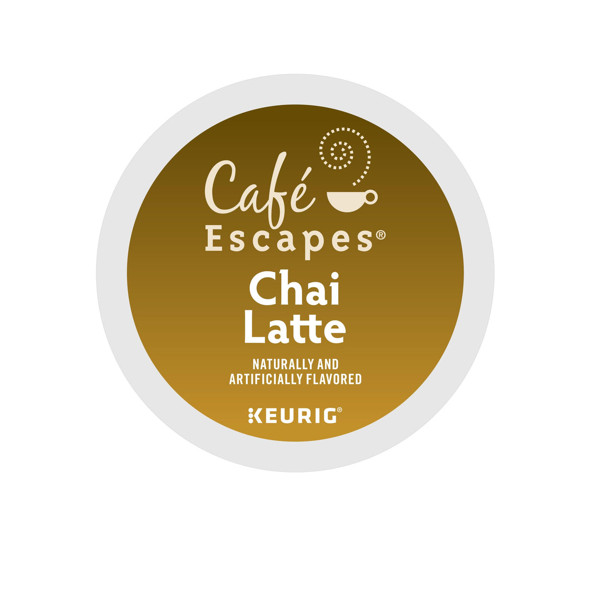 Café Escapes Cafe Escapes, Chai Latte Tea Beverage, Single-Serve Keurig K-Cup Pods, 72 Count (3 Boxes of 24 Pods)