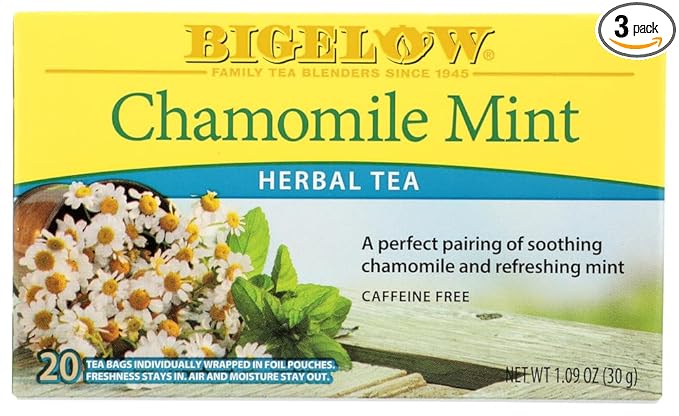 Bigelow Tea Chamomile Mint 20 Bags (Pack of 3)