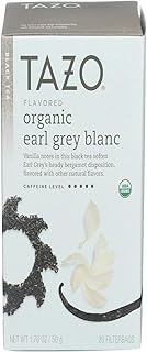 Tazo Tea Black, Organic Earl Grey Blanc, 20 Count