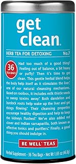 The Republic of Tea – Get Clean – No. 7 Red Tea, 36 Tea Bags, Herbal Blend, Caffeine Free, Gluten Free