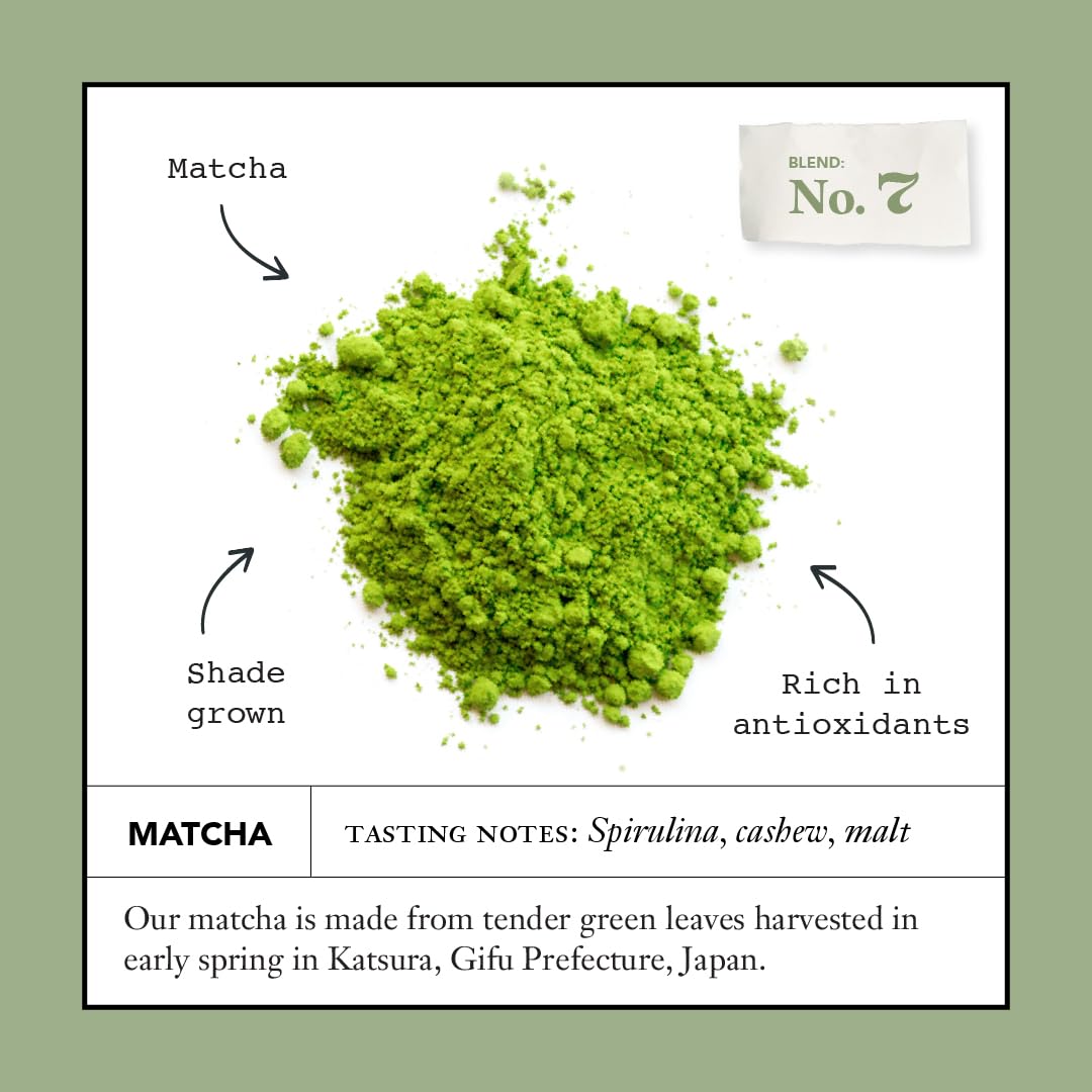Steven Smith Teamaker Matcha No. 7, Caffeinated, Sugar-Free, Sustainably Grown, Matcha Green Tea Powder, 40 Gram Tin
