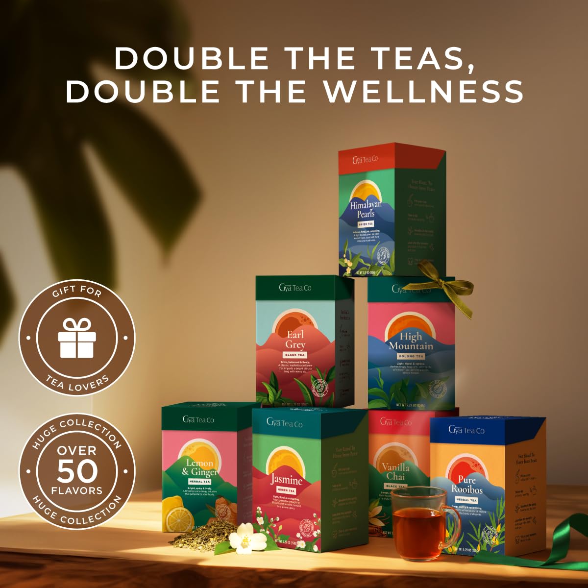 Gya Tea Co Chamomile Citrus Mint Loose Leaf Tea - 5.29 Oz 70 Cups - Rich in Peppermint, Lemongrass, Orange Peel for Rest & Throat Comfort - Refreshing, Delicious & Robust Flavor