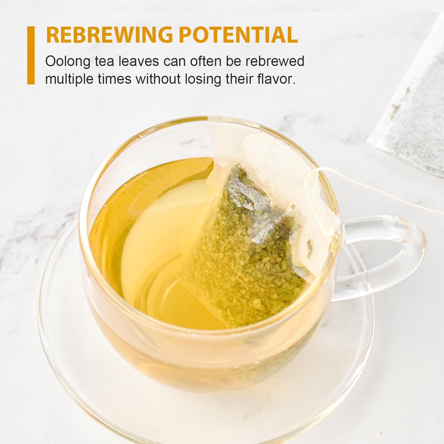 Soeos Organic Oolong Tea, 100 Tea Bags, Low Caffeine, Hot and Cold Brew, Fresh and Healthy Oolong Tea, 6.3 Ounce