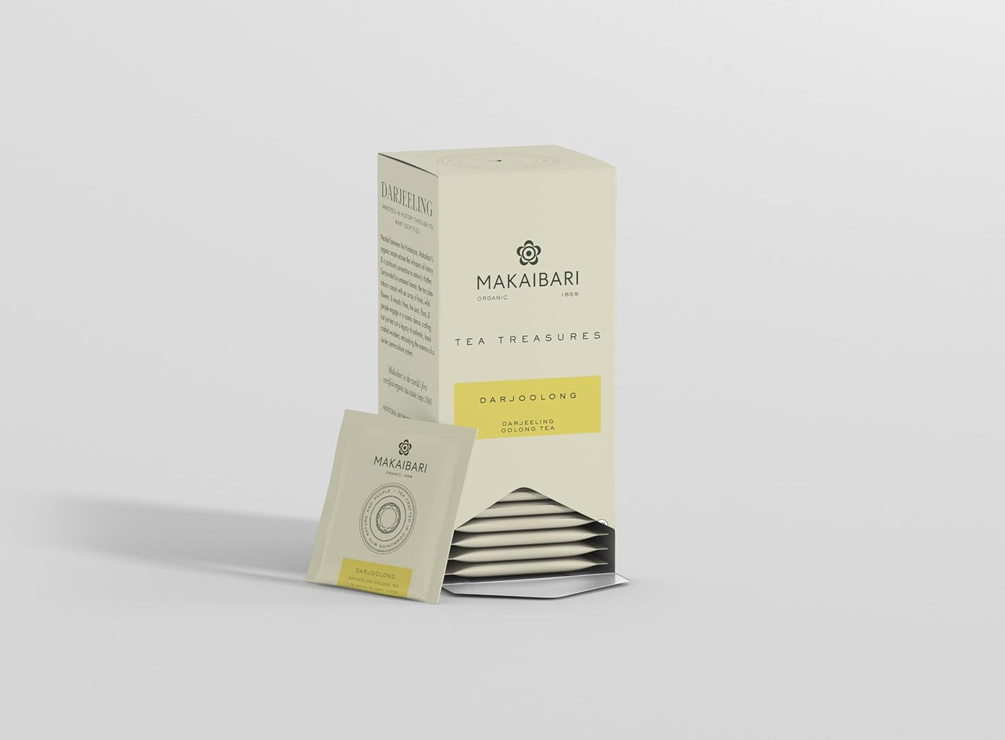 Makaibari Tea Treasures Darjoolong Oolong Tea 25 Tea Bags (50g) Pack
