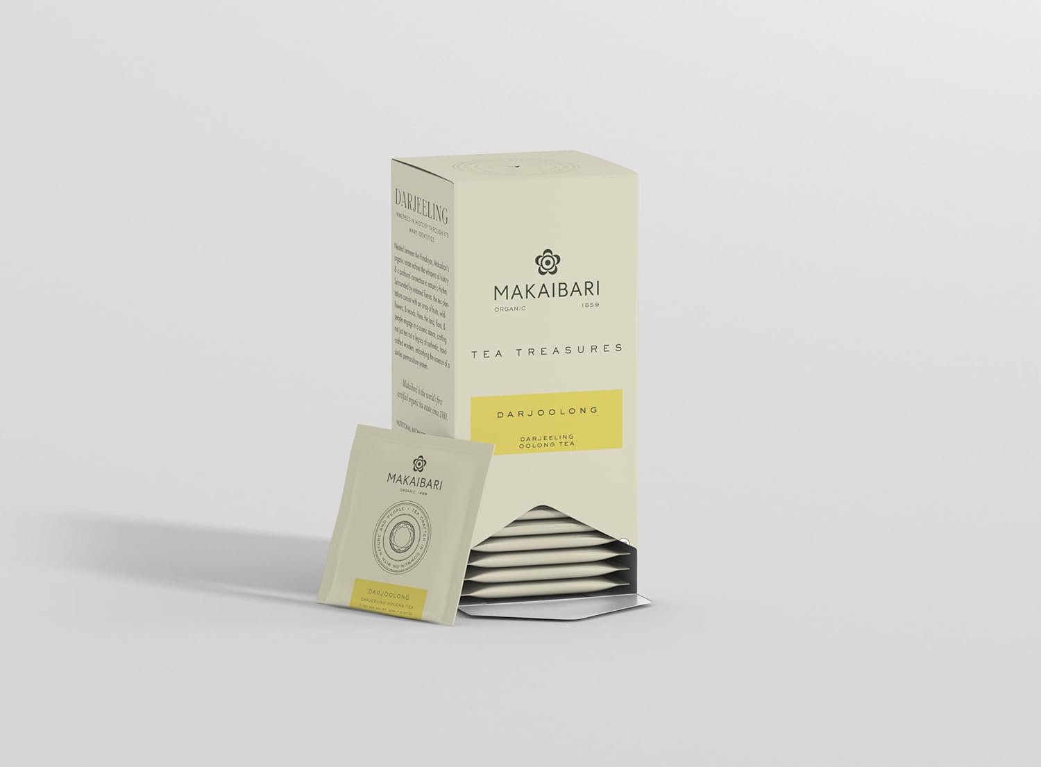 Makaibari Tea Treasures Darjoolong Oolong Tea 25 Tea Bags (50g) Pack