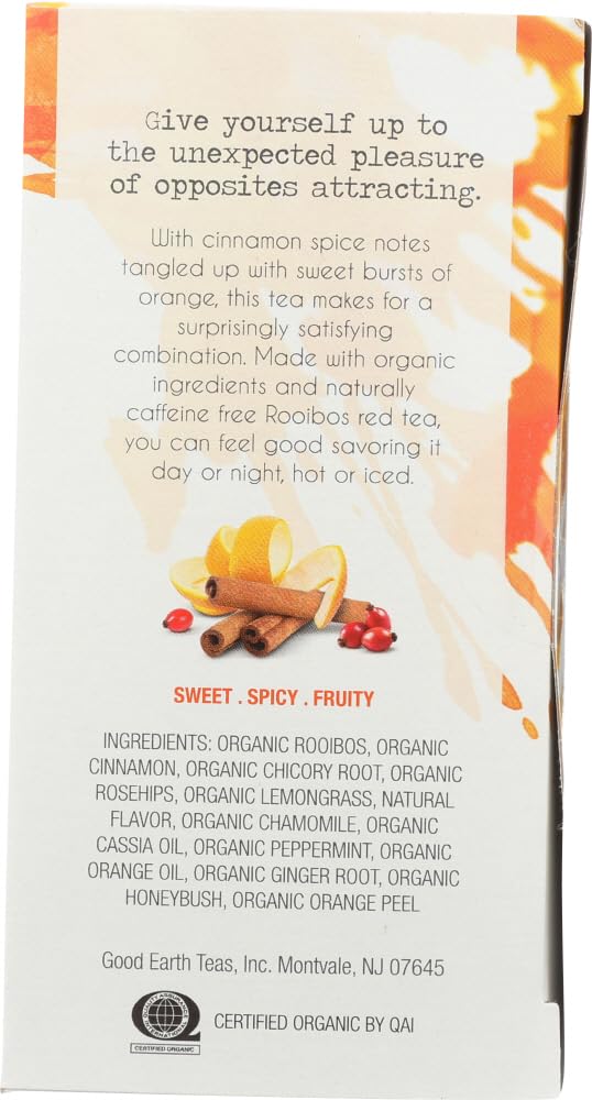 Good Earth Tea Co. Good Earth Teas Organic Sweet and Spicy Caffeine Free Herbal ,18 Count (Pack of 4)