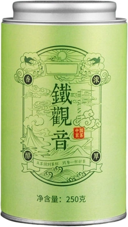 Spring Tieguanyin Tea, Strong Aroma, 250g Can, Bright Liquor, High Aroma, Mellow Taste, Long-Lasting and Sweet Aftertaste(1pcs)