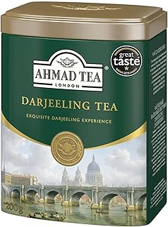 Ahmad Darjeeling Tea Tin Box Net Wt 200 G (7 Oz)