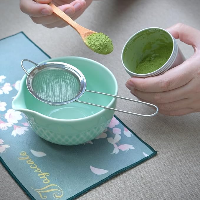 Joyscale Bamboo Matcha Whisk Set, Chasen, Scoop(Chashaku), Tea Spoon, Bamboo Whisk for Matcha Tea, Matcha Chasen For Tea Lover Gifts