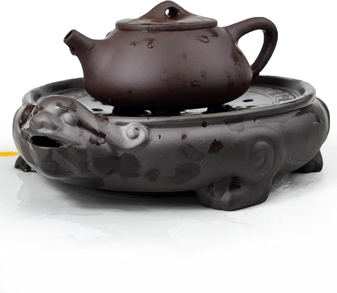 Tea Tray Saucer Mat Zisha Kungfu Tea Pixiu Saving Water Fortune Decorations Fengshui Good Luck Wealth (M)