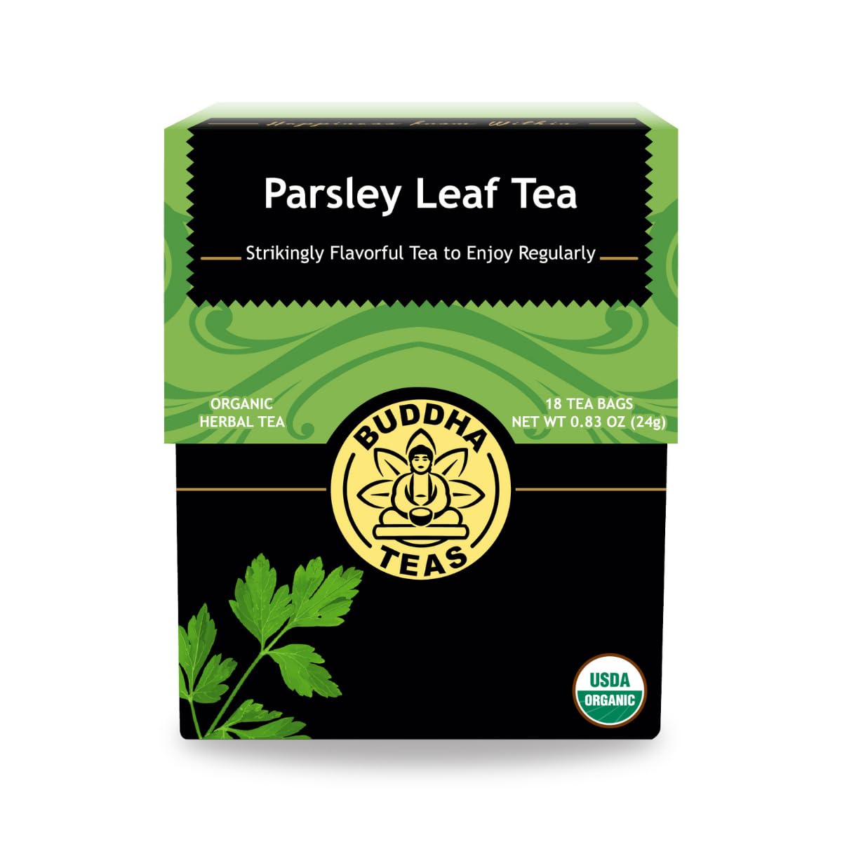 Buddha Teas Organic Parsley Leaf Tea - Herbal Tea, Caffeine Free