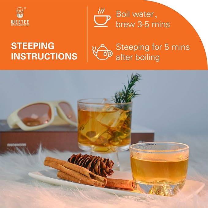 WT Weetee Burdock Root Tea Bags, Made with 100% Pure Burdock Root, Rich in Antioxidants, Naturally Caffeine-free Herbal Tea, 100 Count