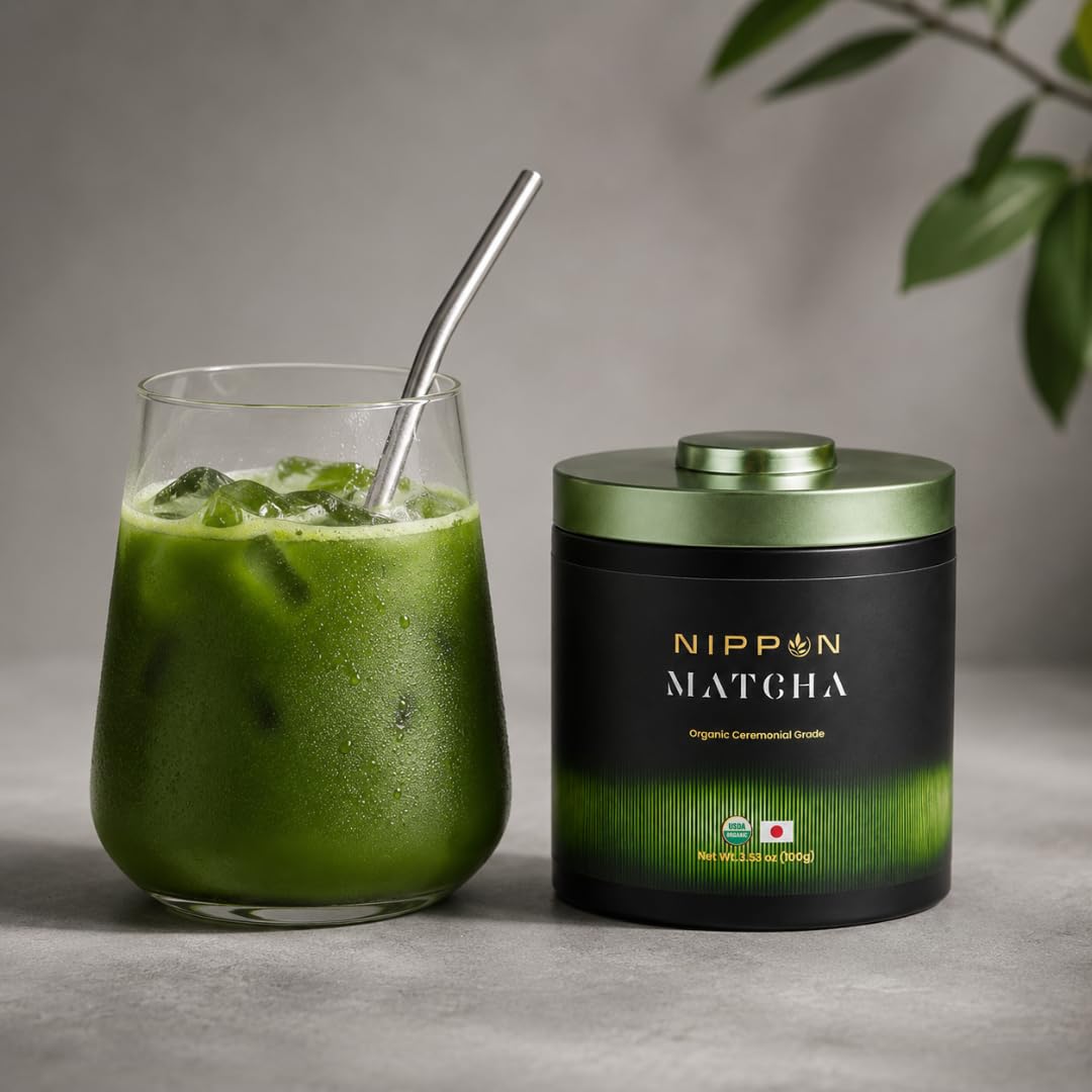 Organic Ceremonial Grade Matcha Powder – Japanese Matcha Green Tea, USDA Organic, First Harvest Uji Kyoto, Stone Ground (100g/3.53oz)