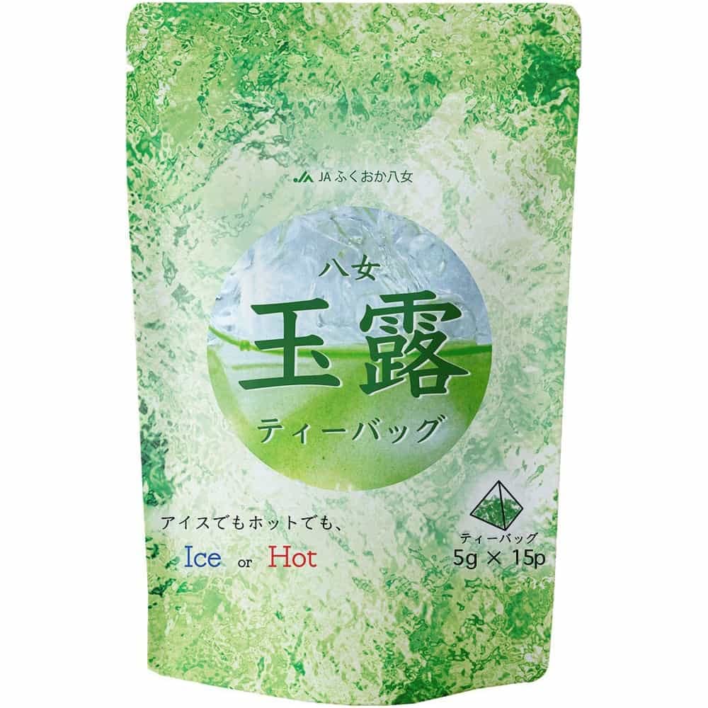 八女茶 Brand [Japanese Gyokuro Green Tea Bags] Crystal 100% Yamecha Japanese Gyokuro Green Tea Bags