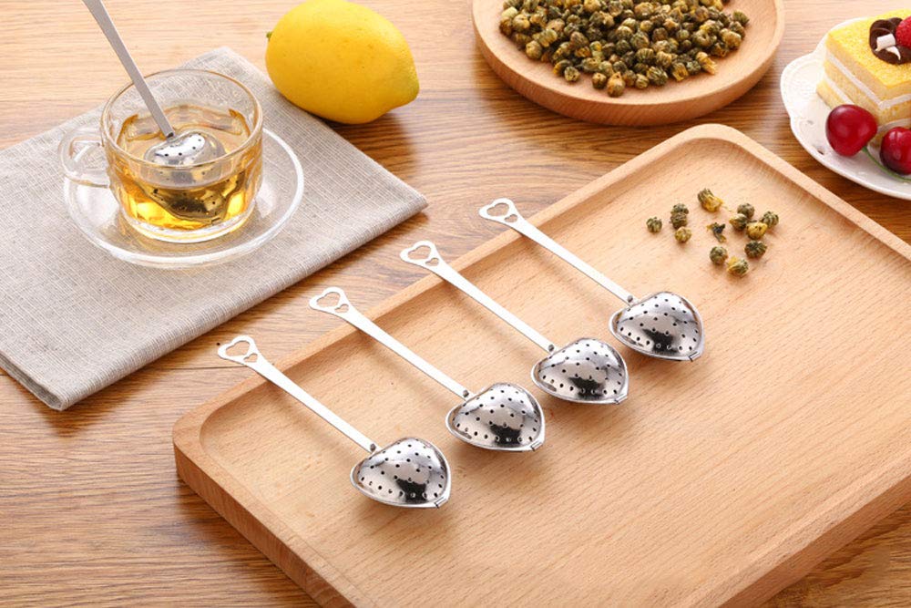 HSKOTEA 20PCS Tea Infuser, Tea Strainer with Handle, Premium Tea Infusers for Loose Tea, Tea Steeper for Tea Flavoring Herbal