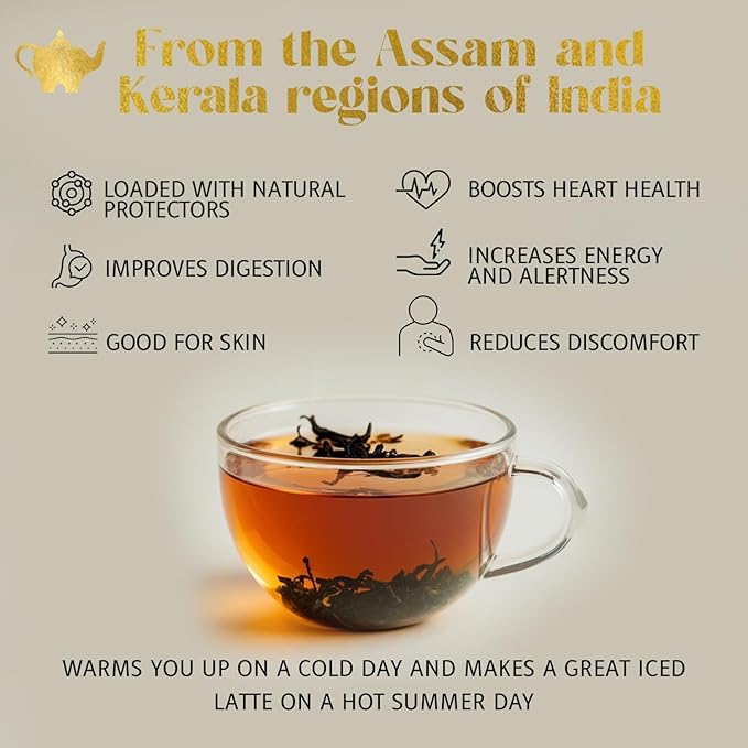 Madagascar Vanilla Chai Tea, Organic Loose Leaf Chai Tea – Black Tea with Chai Spice Blend – Great Hot or Iced Chai Latte