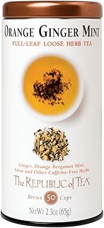 The Republic of Tea Herbal Full-Leaf Loose Tea (Orange Ginger Mint, 2.3 oz)