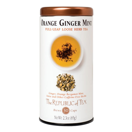 The Republic of Tea Herbal Full-Leaf Loose Tea (Orange Ginger Mint, 2.3 oz)