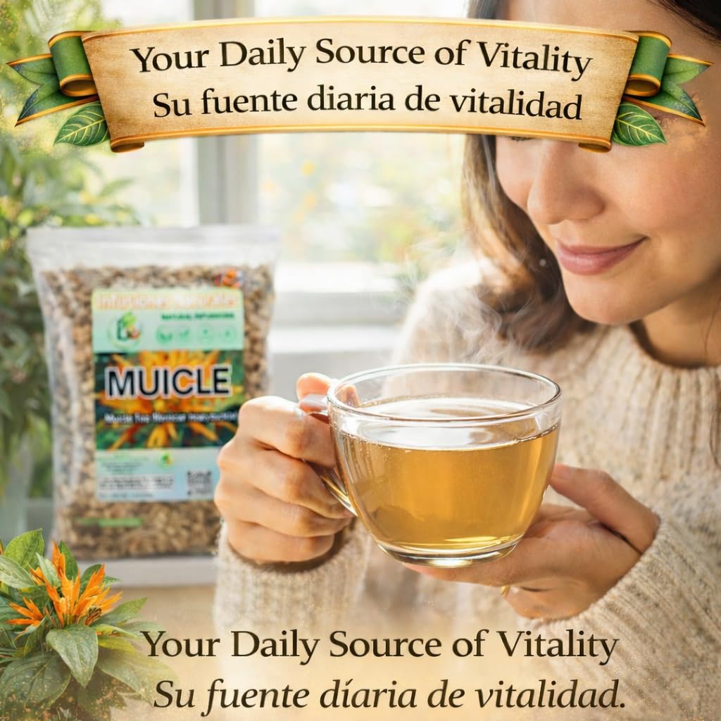 B-Experts Muicle Herbal Tea (Mexican Honeysuckle) – 4 oz Loose Leaf – 100% Natural, Wildcrafted, Vegan, Non-GMO, Gluten-Free