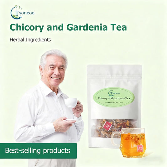 Chicory and Gardenia Herbal Tea Bags (12 Count) – Caffeine Free, Sugar Free Botanical Tea with Honeysuckle, Licorice &amp; Tangerine Peel – Vegan, Naturally Soothing Daily Herbal Blend (1pc)