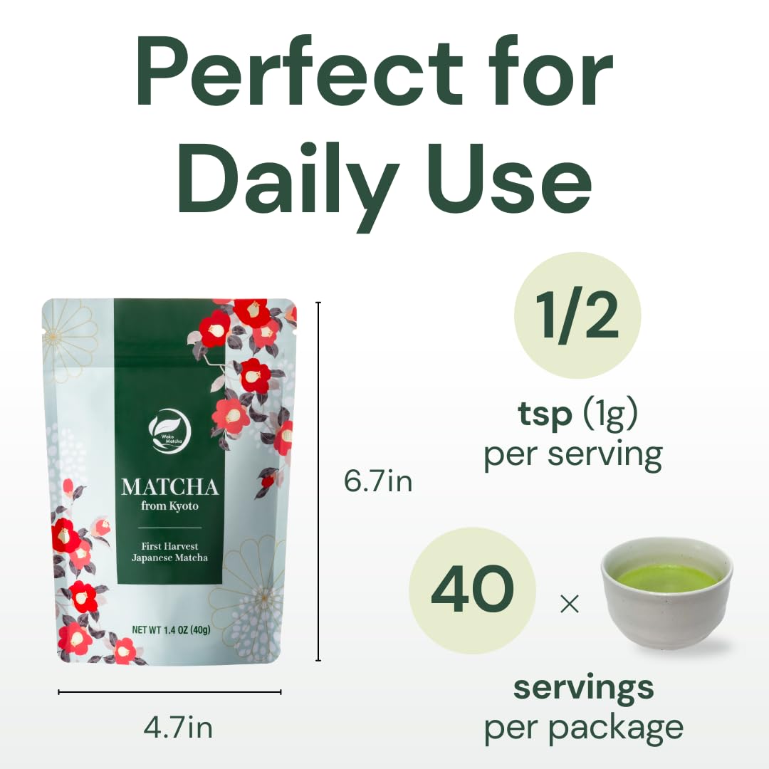 Wako Matcha, Single-Origin Uji Matcha, First Harvest (40g / 1.4 oz)