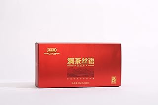 Yangloudong Black Tea Brick, Chinese Compressed Tea Individually Packed 30 pcs Organic Tea for Breakfast Afternoon, 90g