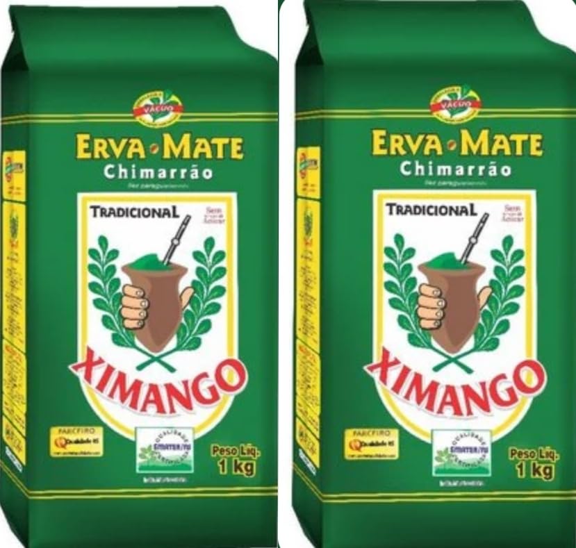 Erva Mate tradicional sem acucar para Chimarrao Brasileiro Ximango - Pack of 2x1Kg