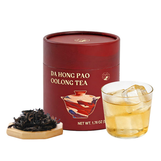 Chayan Oolong Tea Loose Leaf, Premium Da Hong Pao Oolong Tea,Authentic Chinese Whole Leaf Tea, Smooth Hot Brew & Refreshing Cold Brew, 1.76 OZ (50g)