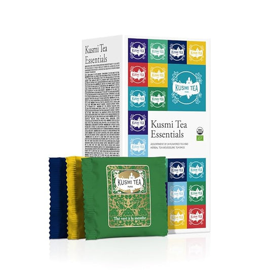 Kusmi Tea - Sampler Assortment Variety Box - Gift Idea for Men and Women - Organic Tea - Green Tea, Black Tea, Herbal Tea, Detox - A Selection of 8 Iconic Blends - 24 Tea Bags