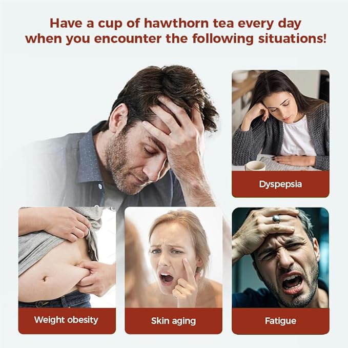 Wotiha Natural Hawthorn Berry Tea 120g – Premium Hawthorn Berries, Caffeine-Free, Additive-Free