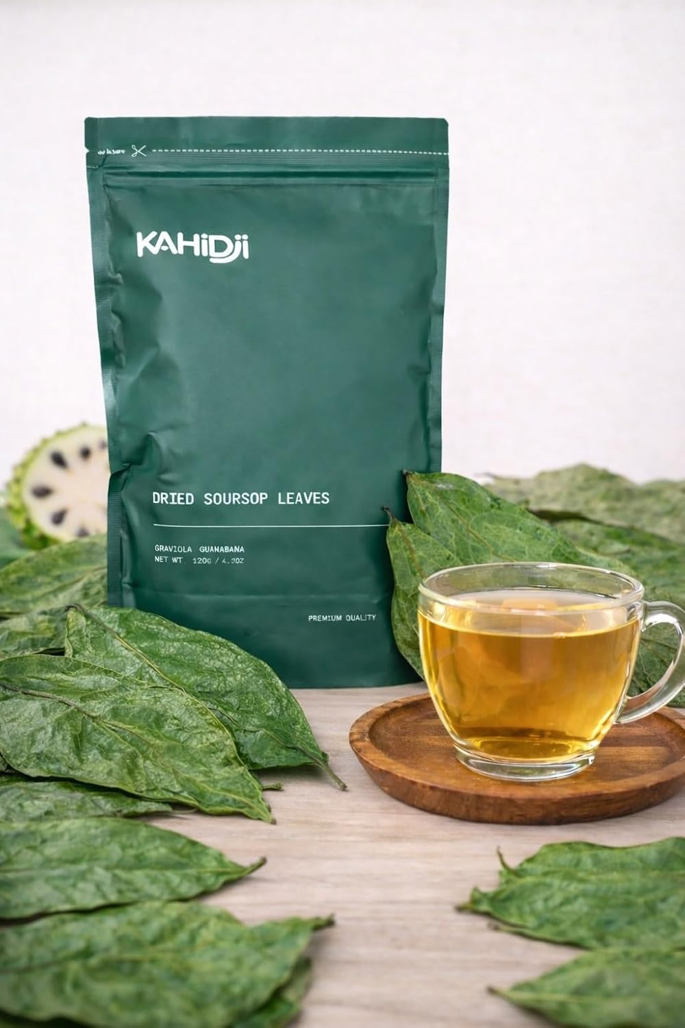 300+ Soursop Dried Leaves, Premium Graviola Leaves, Wildcrafted,100% Pure Guanabana Leaves, Handpicked, Gluten Free, Caffeine Free, Sugar-Free - 120 g