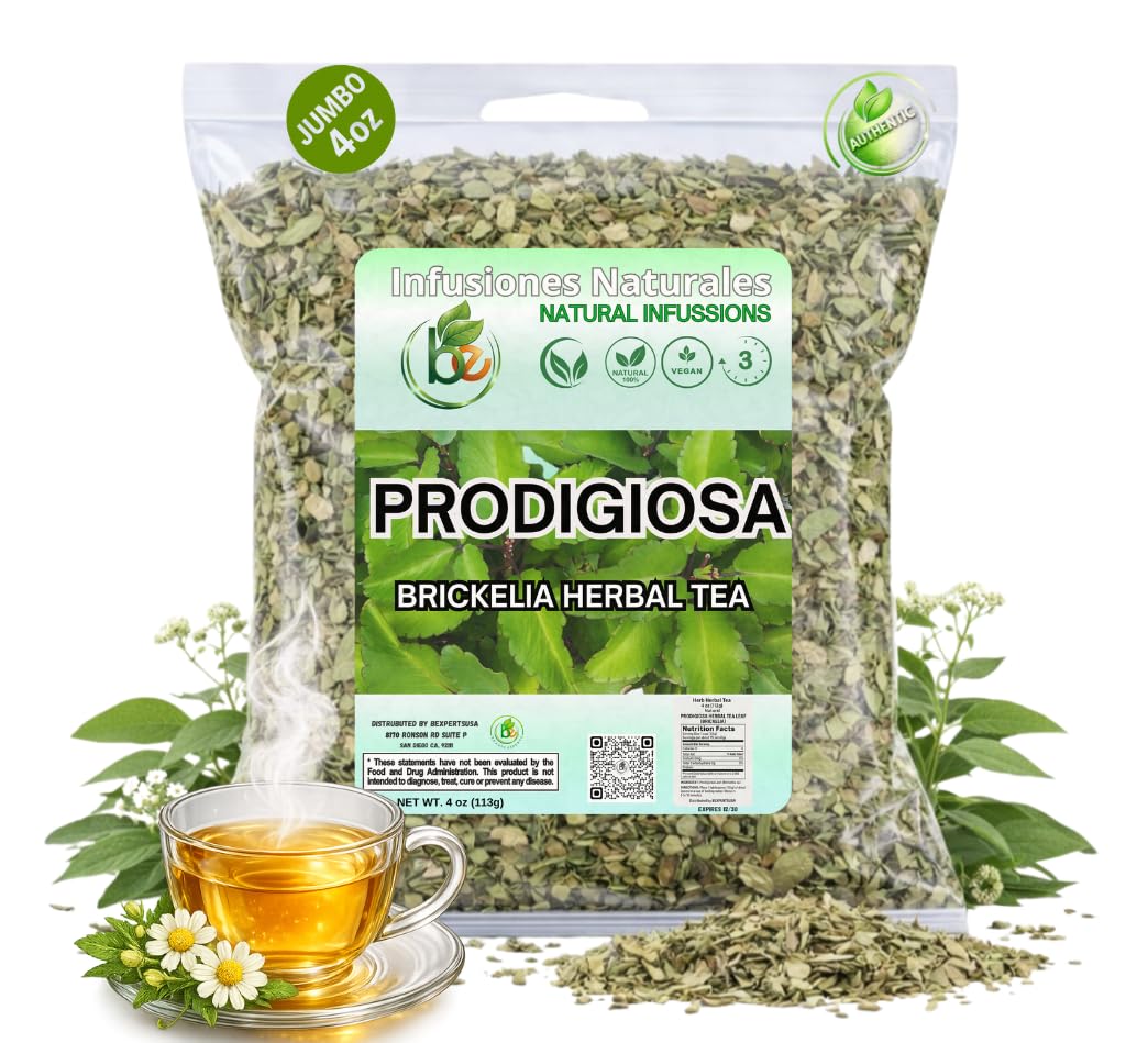 B-Experts Prodigiosa Herbal Tea – 4 oz (113g) – 100% Natural Mexican Herb – Wildcrafted Brickellia – Vegan, Non-GMO – Loose